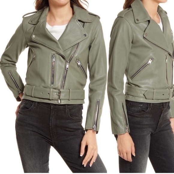 All Saints Balfern Biker Leather Jacket